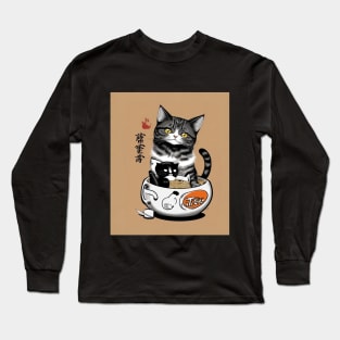 Ramen cats Long Sleeve T-Shirt